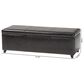 Baxton Studio Bench Storage Ottoman in Dark Brown, , large