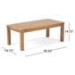Hearth and Haven Temecula 4-Piece Outdoor Chat Set with Natural Rectangular Coffee Table in Cream, , large