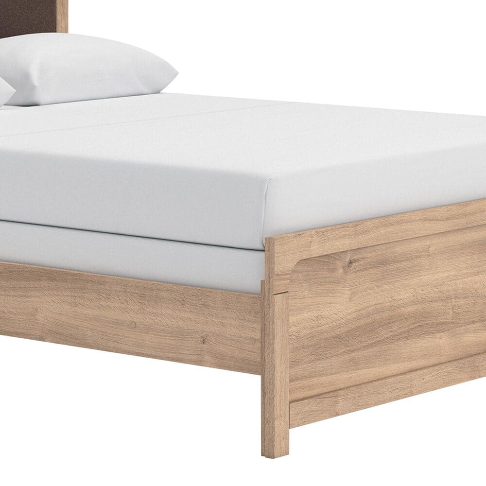 Ashley Kinlanni Queen Upholstered Panel Bed in Tan, , large