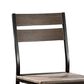Furniture of America Childers Side Chair in Antique Brown and Black (Set of 2), , large