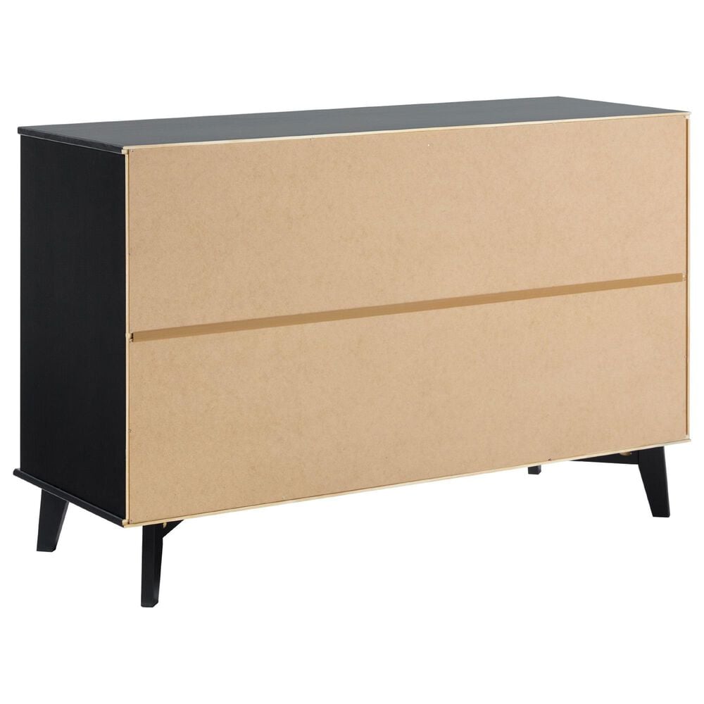 Walker Edison Sloane 6-Drawer Dresser in Black, , large