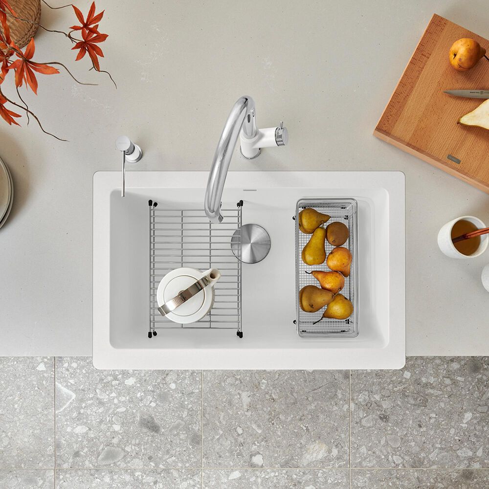 Blanco Vintera 30&quot; Super Single Apron Farmhouse Sink in White, , large