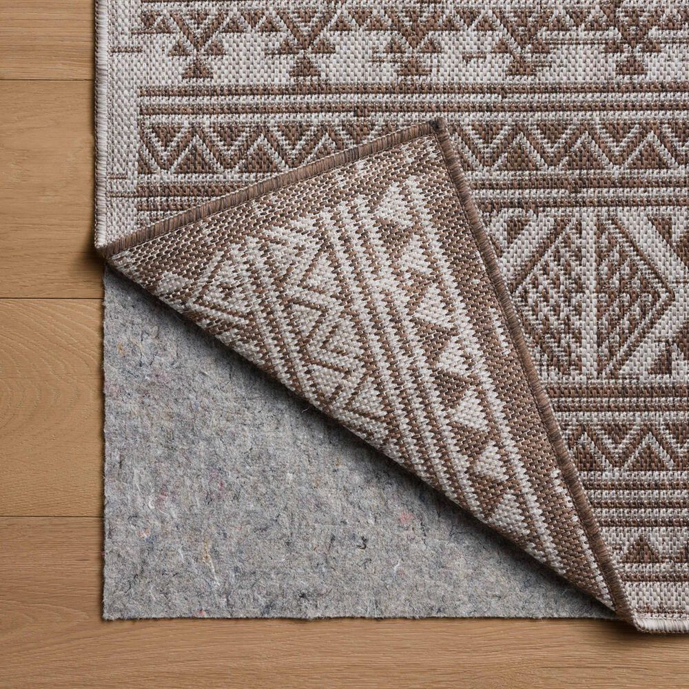 Loloi Easton Coffee and Dove 2&#39;3&quot; x 3&#39;9&quot; Indoor/Outdoor Area Rug, , large