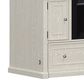 Richlands Furniture Soren Fireplace Dream Console with Queen Convertible Bed in Whitewash, , large