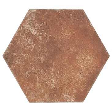 Soho Studio Pompeia Marron Brown 8" x 9" Hexagon Matte Porcelain Tile, , large