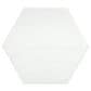 Emser Rhythm White Hexagon Pattern 11" x 13" Pattern Porcelain Tile, , large