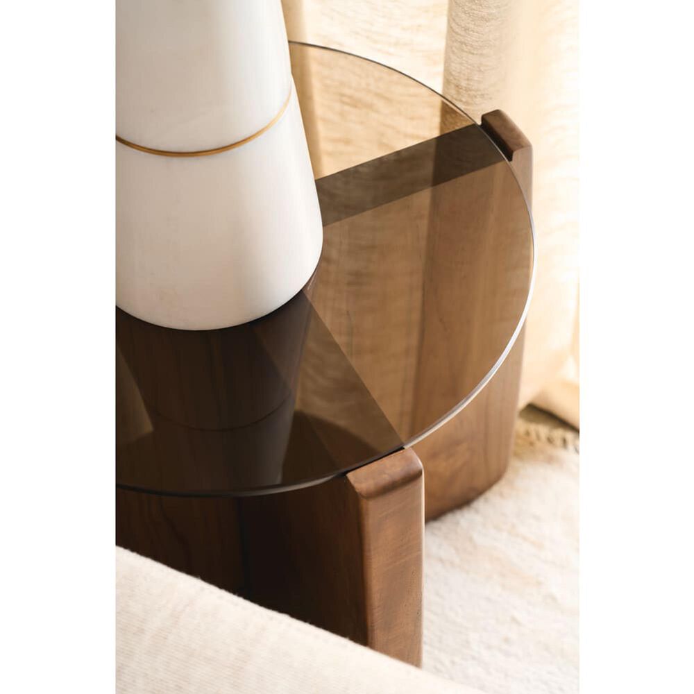 Rowe Furniture Nova Round End Table in Caraway, , large