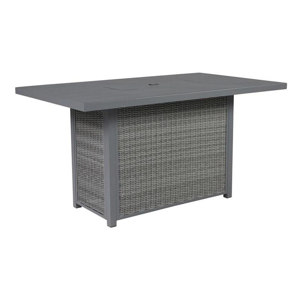 Signature Design by Ashley Palazzo Rectangular Fire Pit Table in Gray, , large