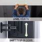 Sanus Advanced Full-Motion 4D and Shift Wall Mount for 32" - 65" TVs in Black, , large