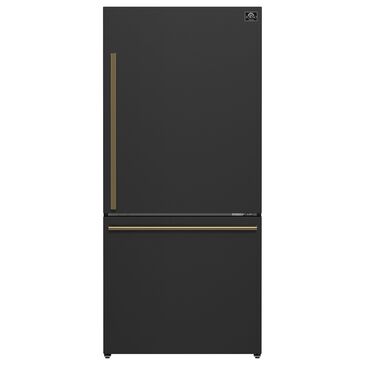 Forno Milano Espresso 17.2 Cu. Ft. Bottom Freezer Refrigerator with Right Swing in Black, , large