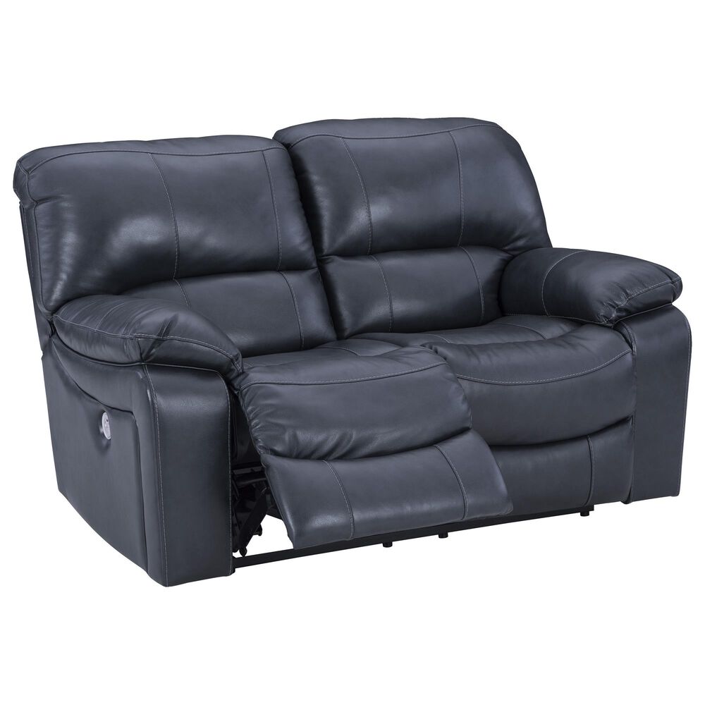 Ashley Leesworth 3-Piece Power Reclining Living Room Set in Ocean, , large