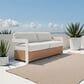 Zuo Modern Gelo Sofa in White and Brown, , large
