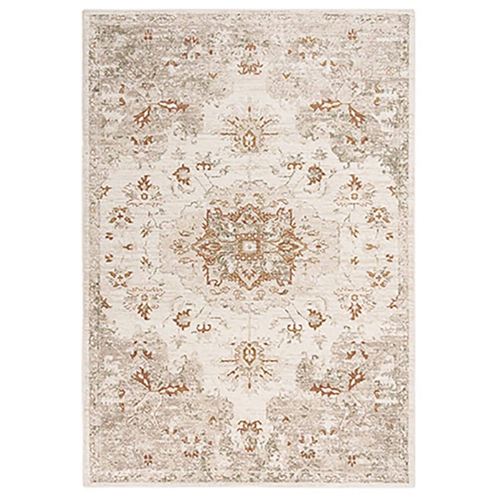RIZZY Ventura VRA749 3" x 5" Beige and Green Area Rug, , large