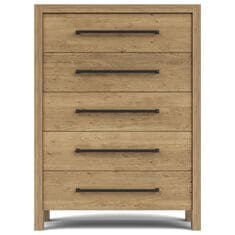 Shannon Hills Davie 5 Drawer Chest in Pale Oak