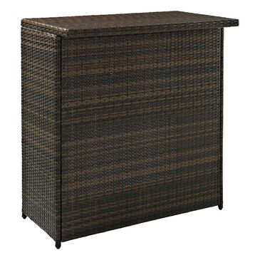 Firefly Palm Harbor Wicker Bar in Dark Brown, , large