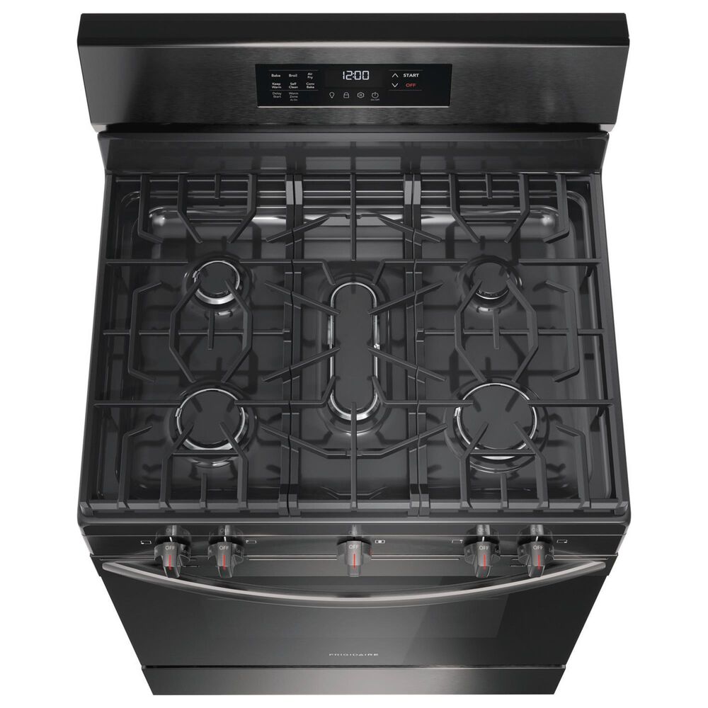 Frigidaire 30&quot; Freestanding Gas Range in Black Stainless Steel, , large