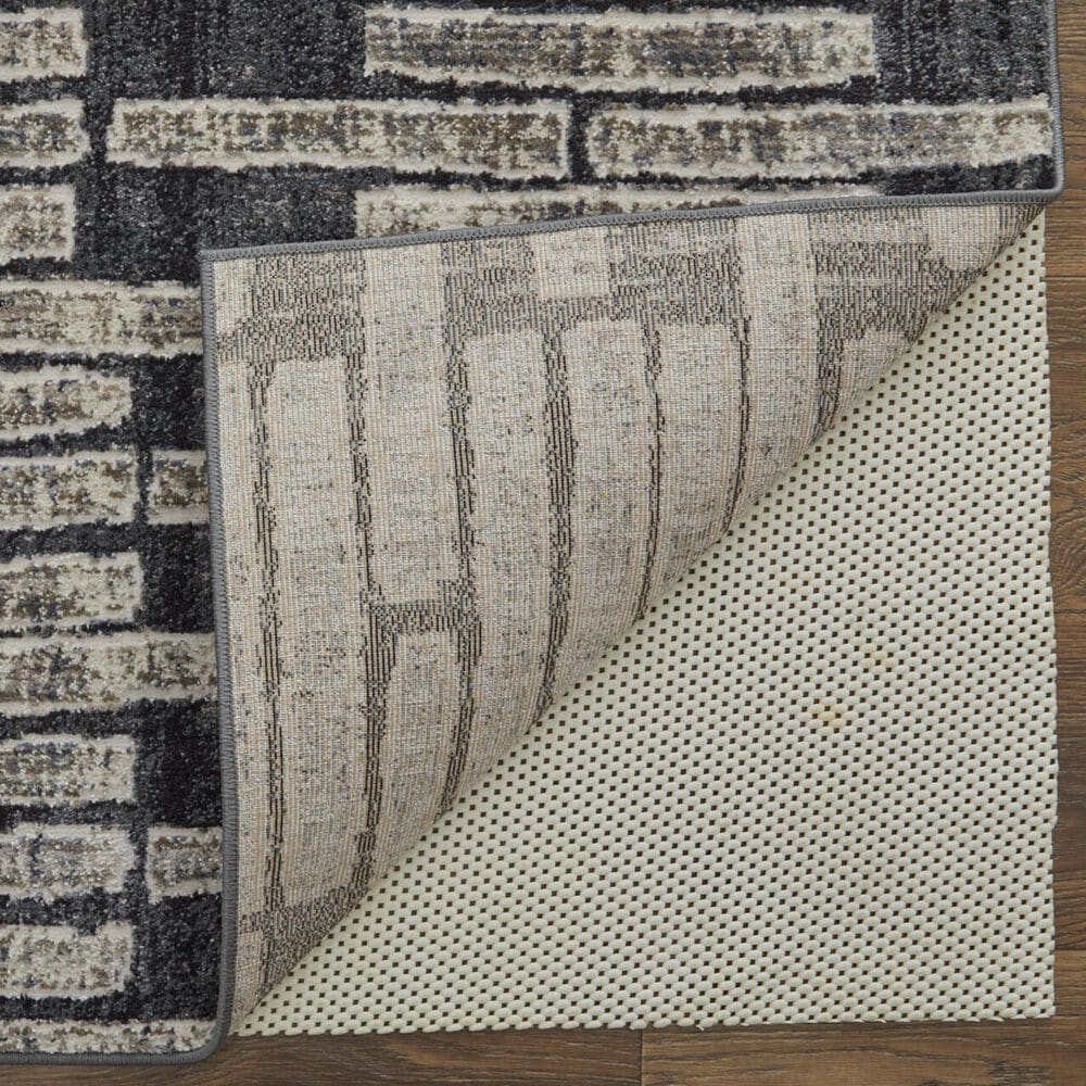 Feizy Kano 6&#39;7&quot; x 9&#39;6&quot; Charcoal Area Rug, , large