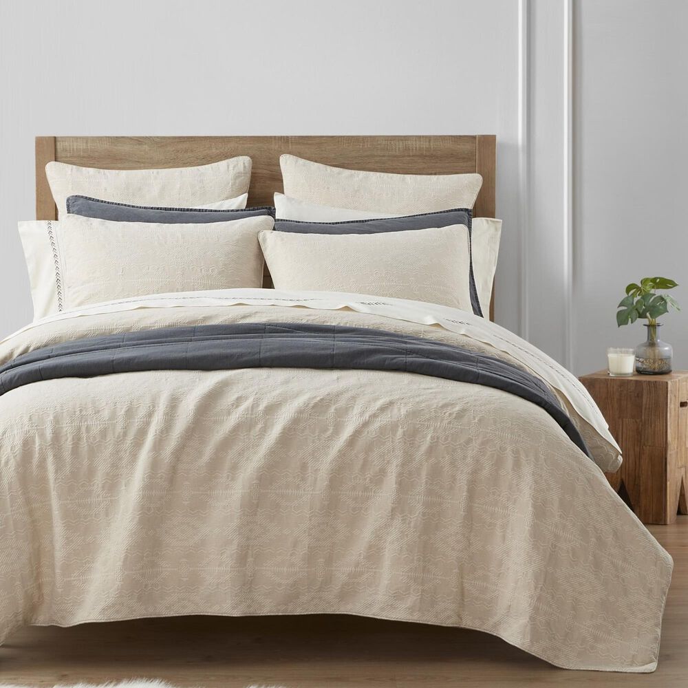 HiEnd Accents Tempe Matelasse 3-Piece Super King Duvet Cover Set in Sand, , large