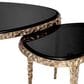 Eichholtz Livana 2-Piece Nesting Side Table in Vintage Brass, , large