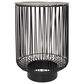 Maple and Jade Open Frame Wire End Table in Black and Silver, , large