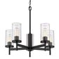 Golden Lighting Winslett 5-Light Chandelier in Matte Black, , large