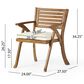 Noble House Della 7-Piece Patio Dining Set in Teak Brown, , large