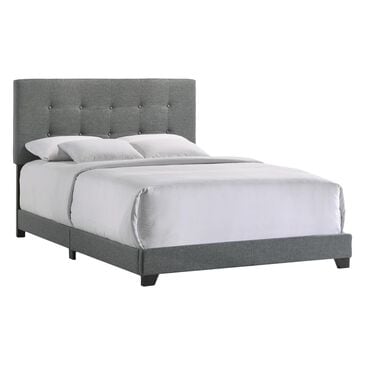 Hawthorne Furniture Addyson Upholstered Queen Bed in Gunmetal, , large