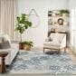 Nourison Garden Oasis Nautical Blue 9" x 12" Indoor/Outdoor Area Rug, , large