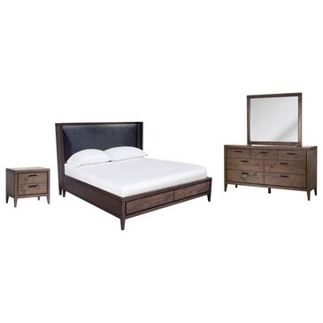Urban Home Boracay 4-Piece King Bedroom Set in Wild Oats Brown, , large