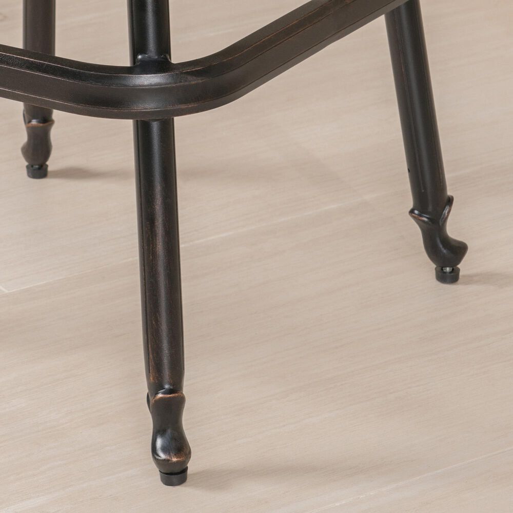 Noble House Santa Maria Patio Barstool in Bronze &#40;Set of 2&#41;, , large