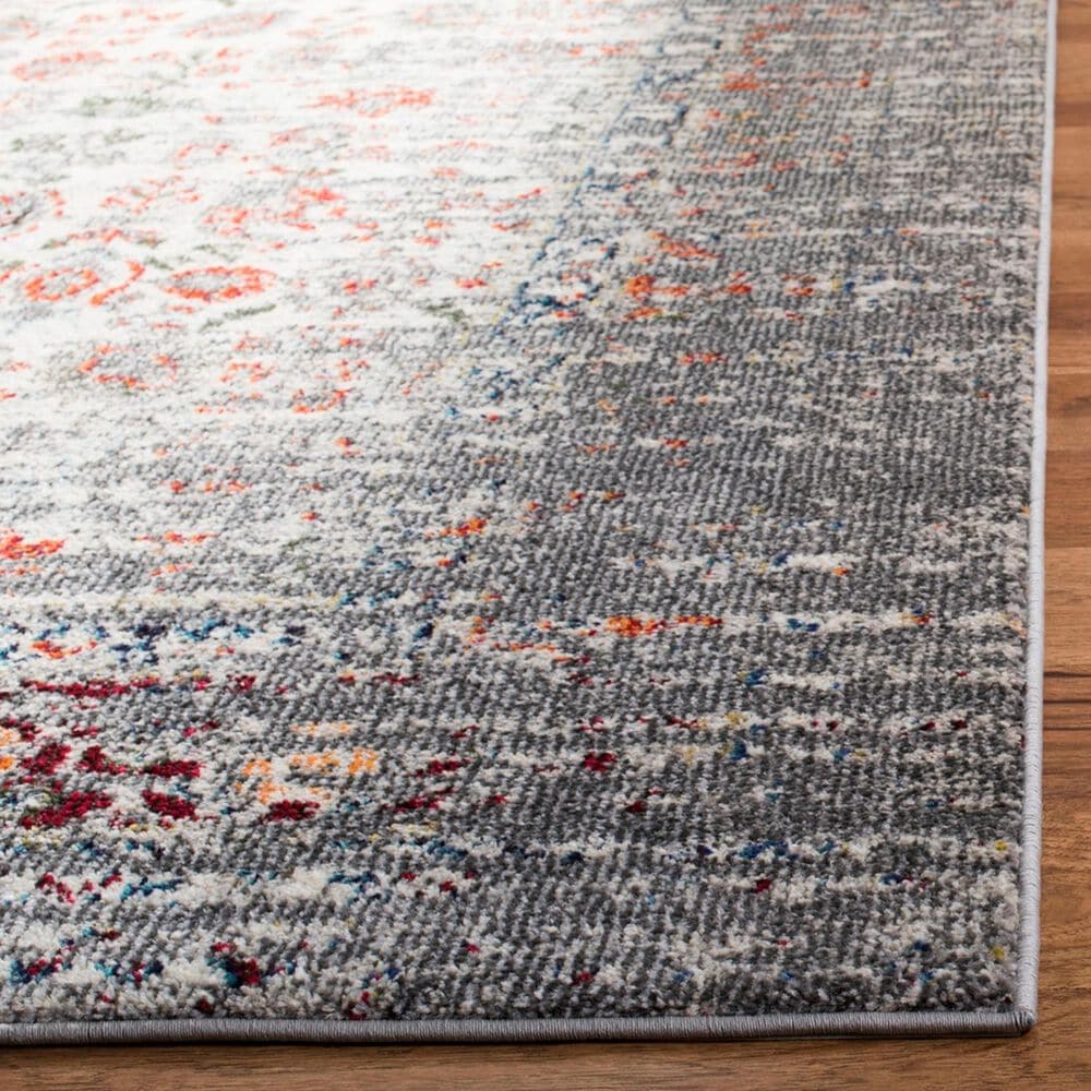 Safavieh Monaco MNC208T 2&#39;2&quot; x 8&#39; Grey and Ivory Runner, , large