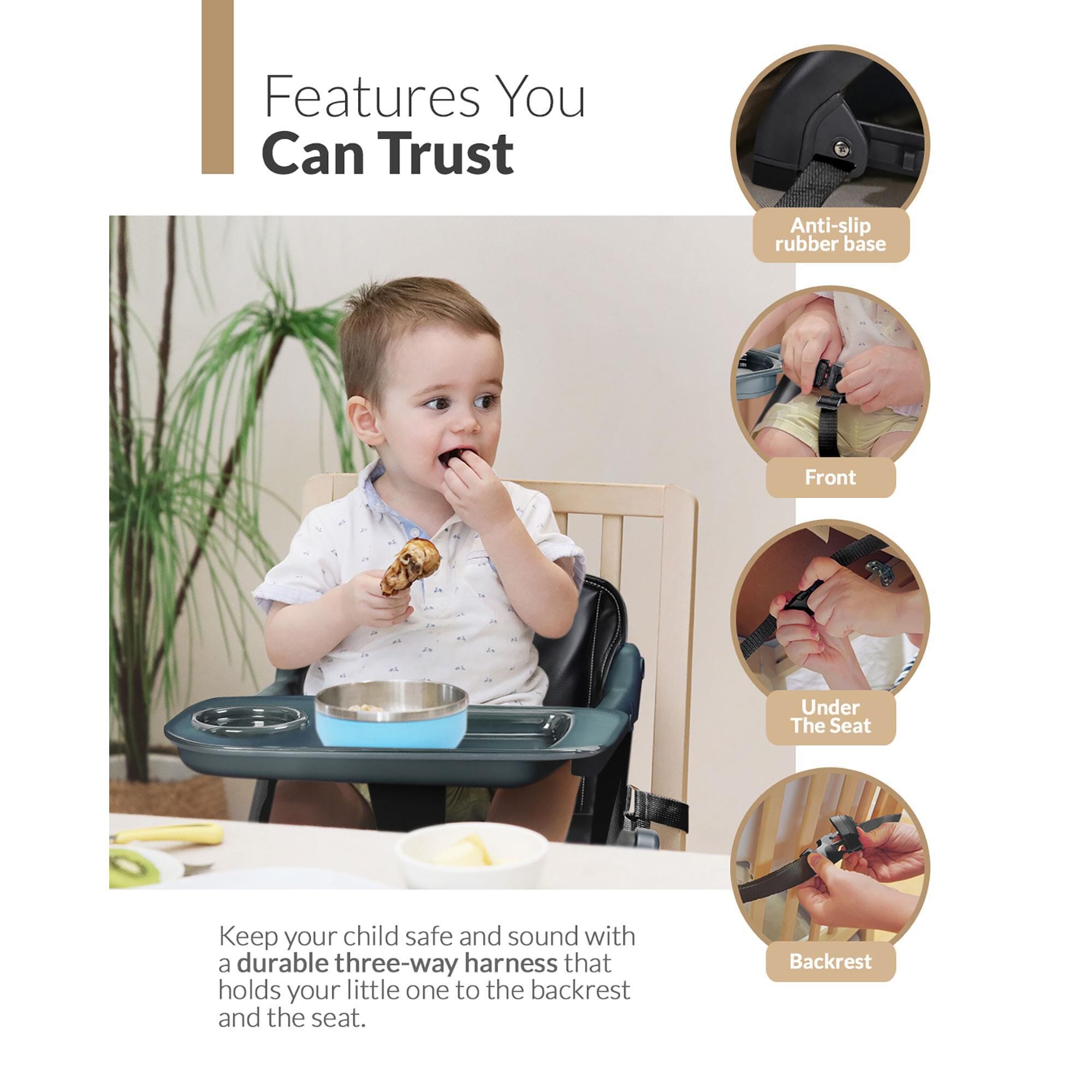 Travel high chair booster seat 2025