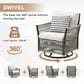 Sunwell Garden Swivel Chair Table Set in Beige (Set of 3), , large