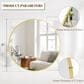 HOMLUX 20" Round Wall Mirror in Gold, , large