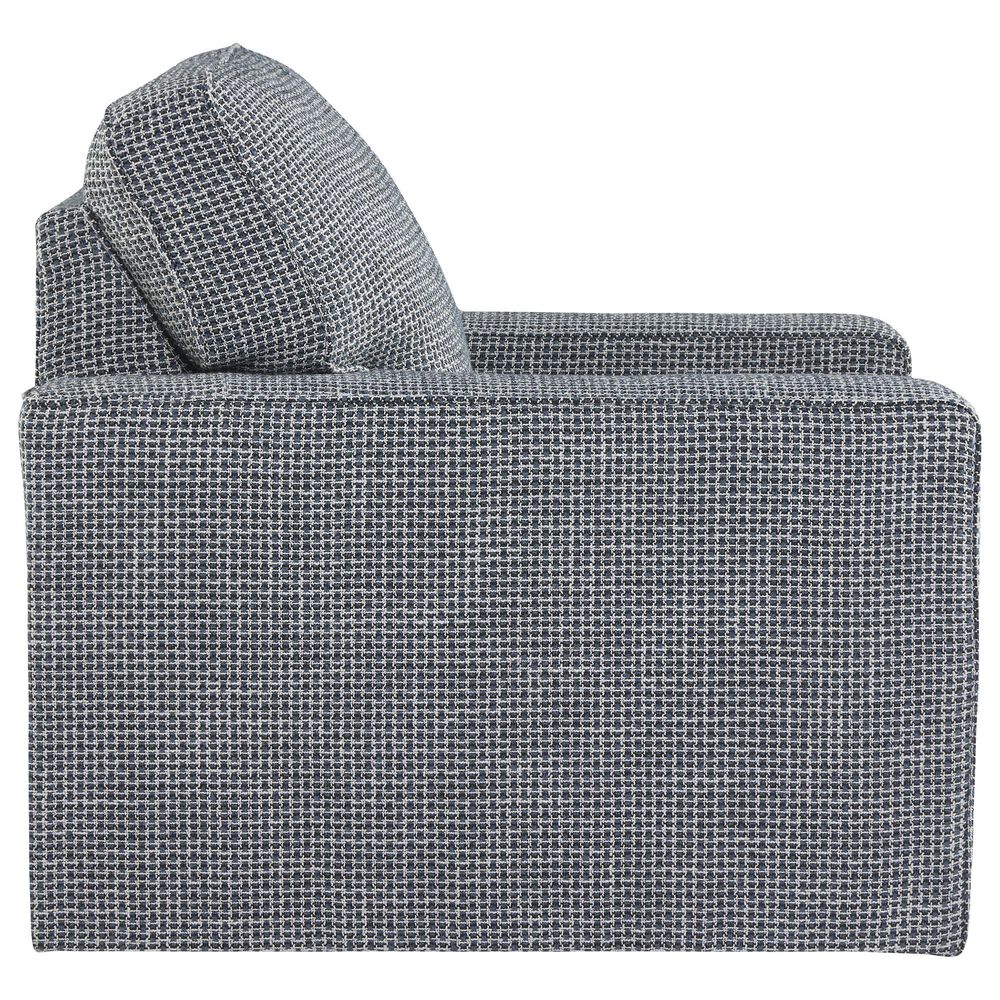 Ashley Olwenburg Swivel Accent Chair in Denim, , large