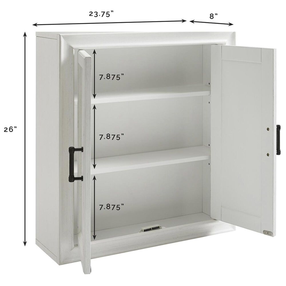 Crosley Furniture Tara Wall in White Nebraska Furniture Mart