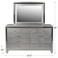New Heritage Design Valentino Dresser and Mirror in Silver, , large