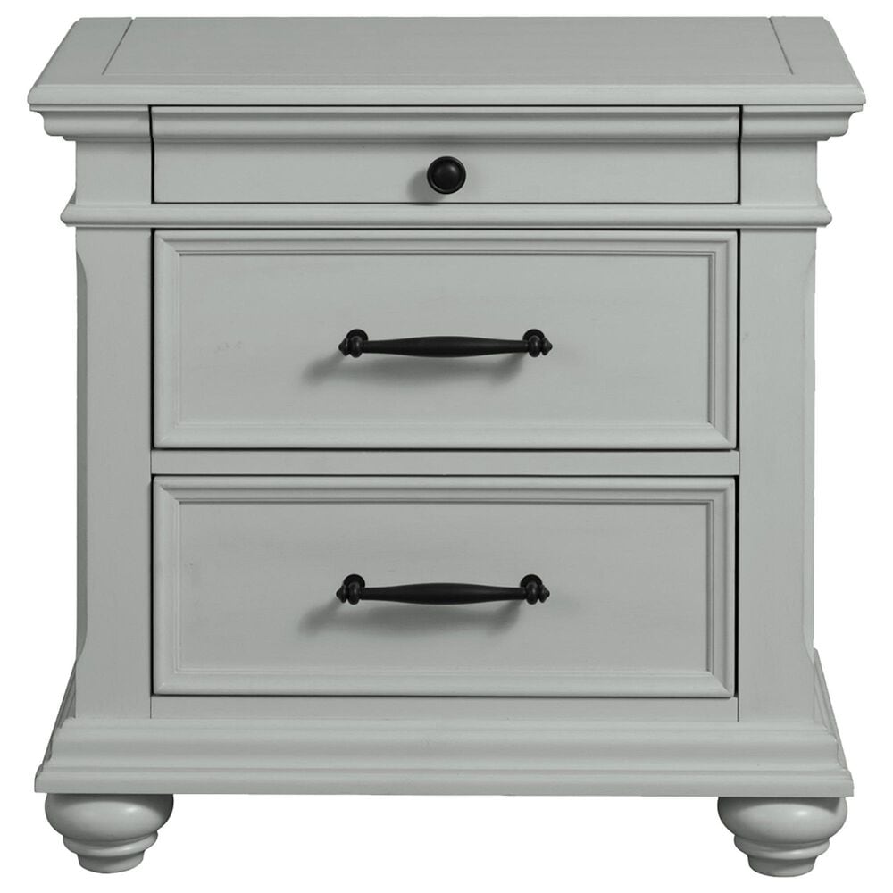 Mayberry Hill Slater Queen Storage Bed with Dresser and Nightstand in Gray, , large