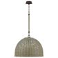 Troy Lighting Huxley 24" 3-Light Pendant Ceiling Light in Textured Bronze, , large