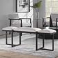 Uttermost Triple Cloud Bench with White Cushion in Black, , large