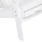 Hearth and Haven Maliu Outdoor Folding Adirondack Chair with Extendable Leg in White, , large