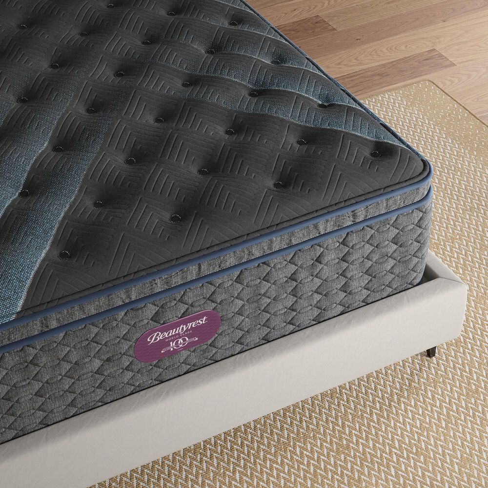 Simmons World Class Level Four Plush Pillow Top King Mattress with Low Profile Box Spring, , large