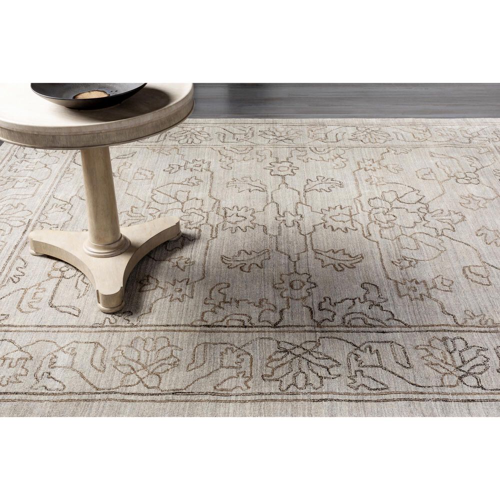 Surya Hightower 9&#39; x 13&#39; Light Gray, Medium Brown and Charcoal Area Rug, , large
