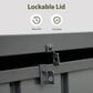 HOMLUX 120-Gallon Outdoor Storage Deck Box in Dark Gray, , large