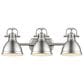 Golden Lighting Duncan 3-Light Bath Vanity in Pewter with Pewter Shades, , large