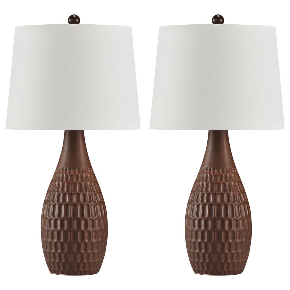 Ashley Cartford Table Lamp in Brown (Set of 2), , large