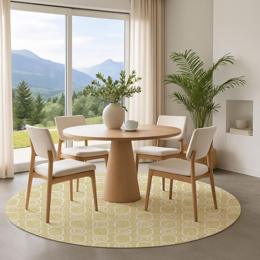 Dalyn Rug Company The Reserve TR6 Wheat 8&#39; Round Indoor/Outdoor Area Rug, , large