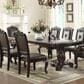 Crown Mark Kiera Dining Table in Rich Brown - Table Only, , large