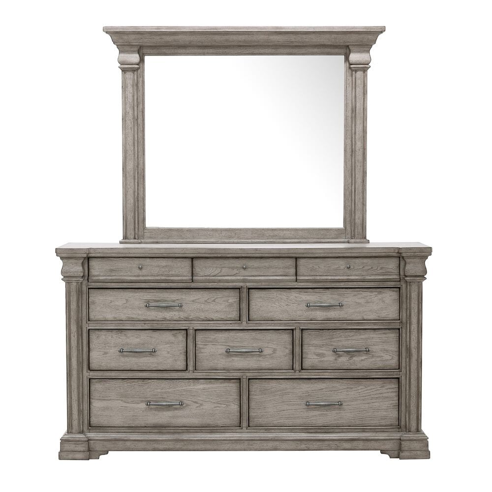 Nicolette Home Madison Ridge 10 Drawer Dresser in Madison Ridge Gray, , large