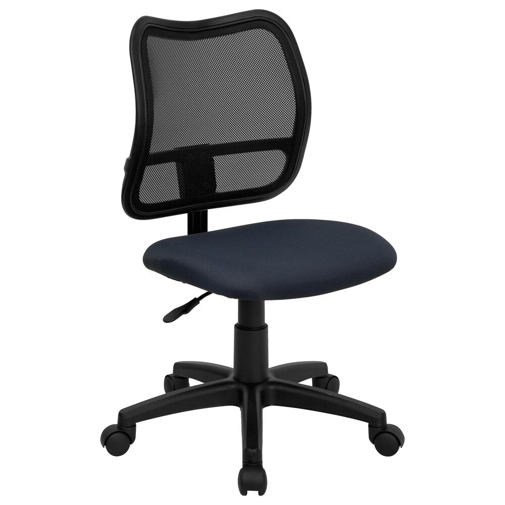 Flash Furniture Swivel Task Chair in Blue, , large